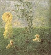 Gaetano previati In the Meadow oil